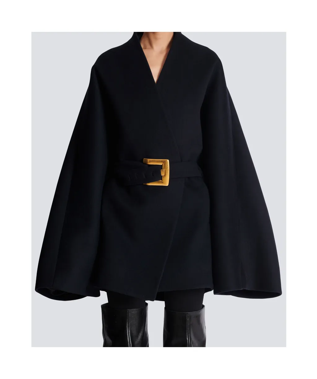 Belted Wide Sleeved Coat