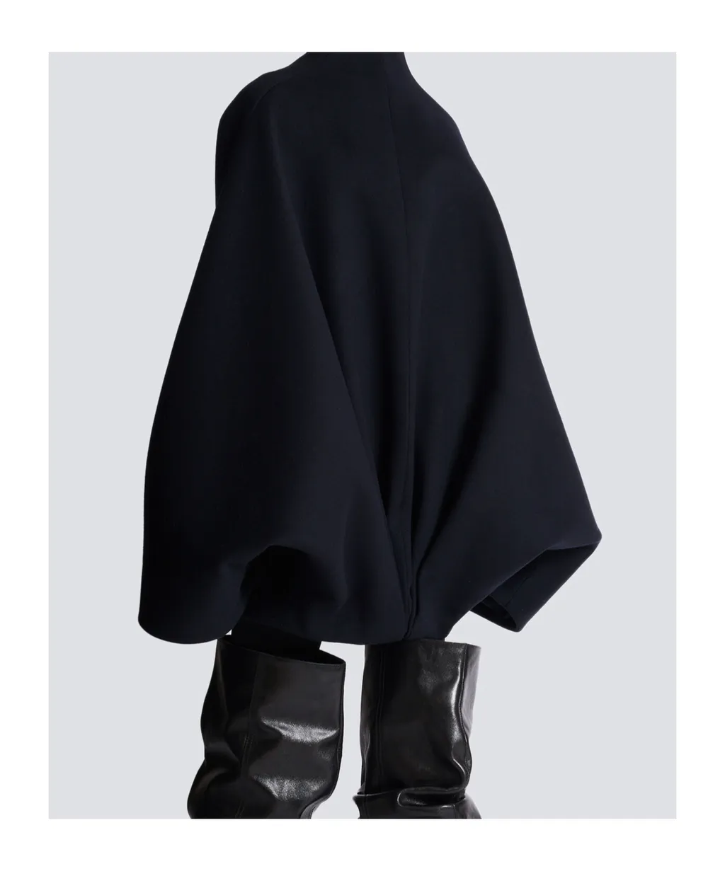 Belted Wide Sleeved Coat