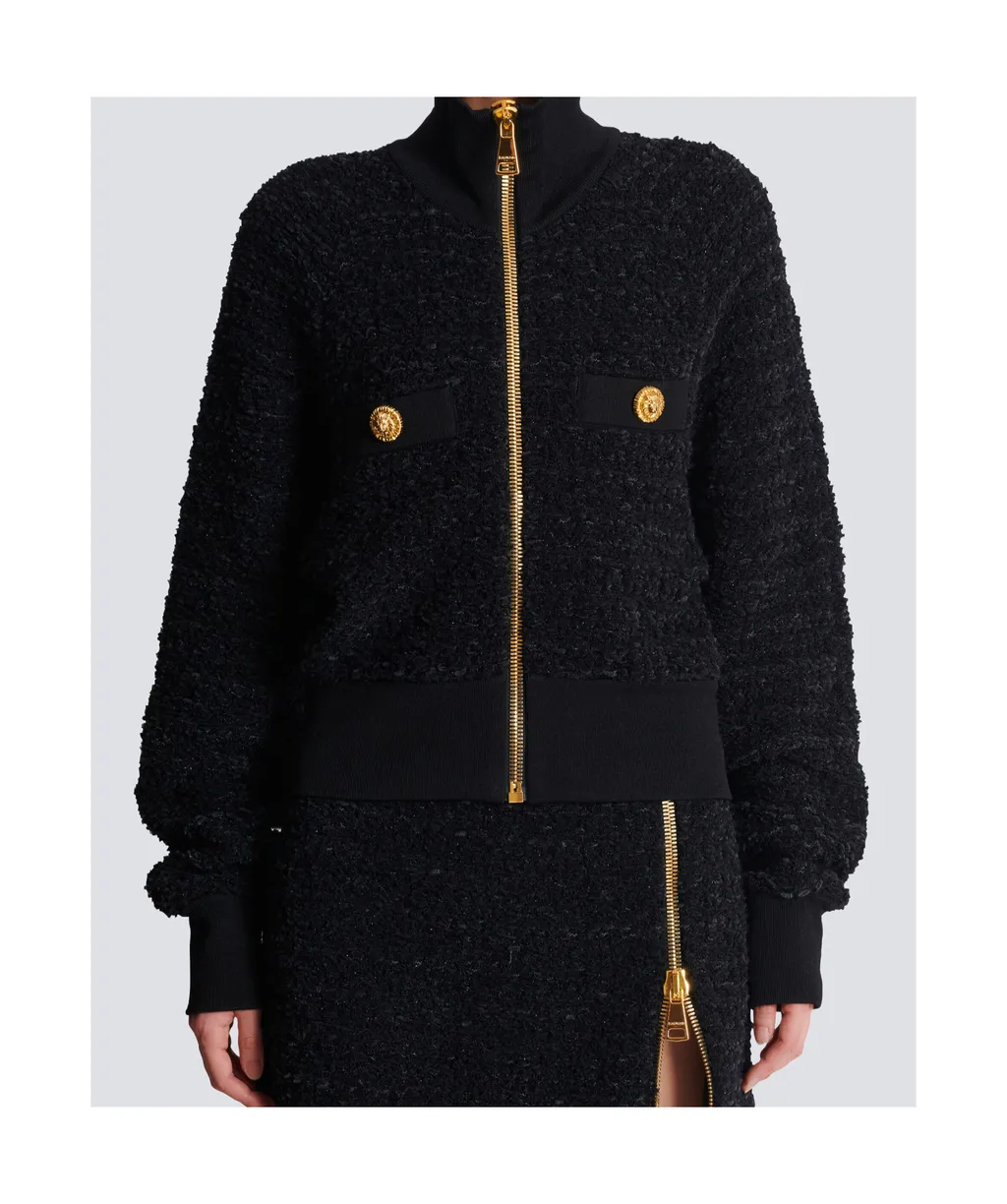 Tweed Bomber Jacket