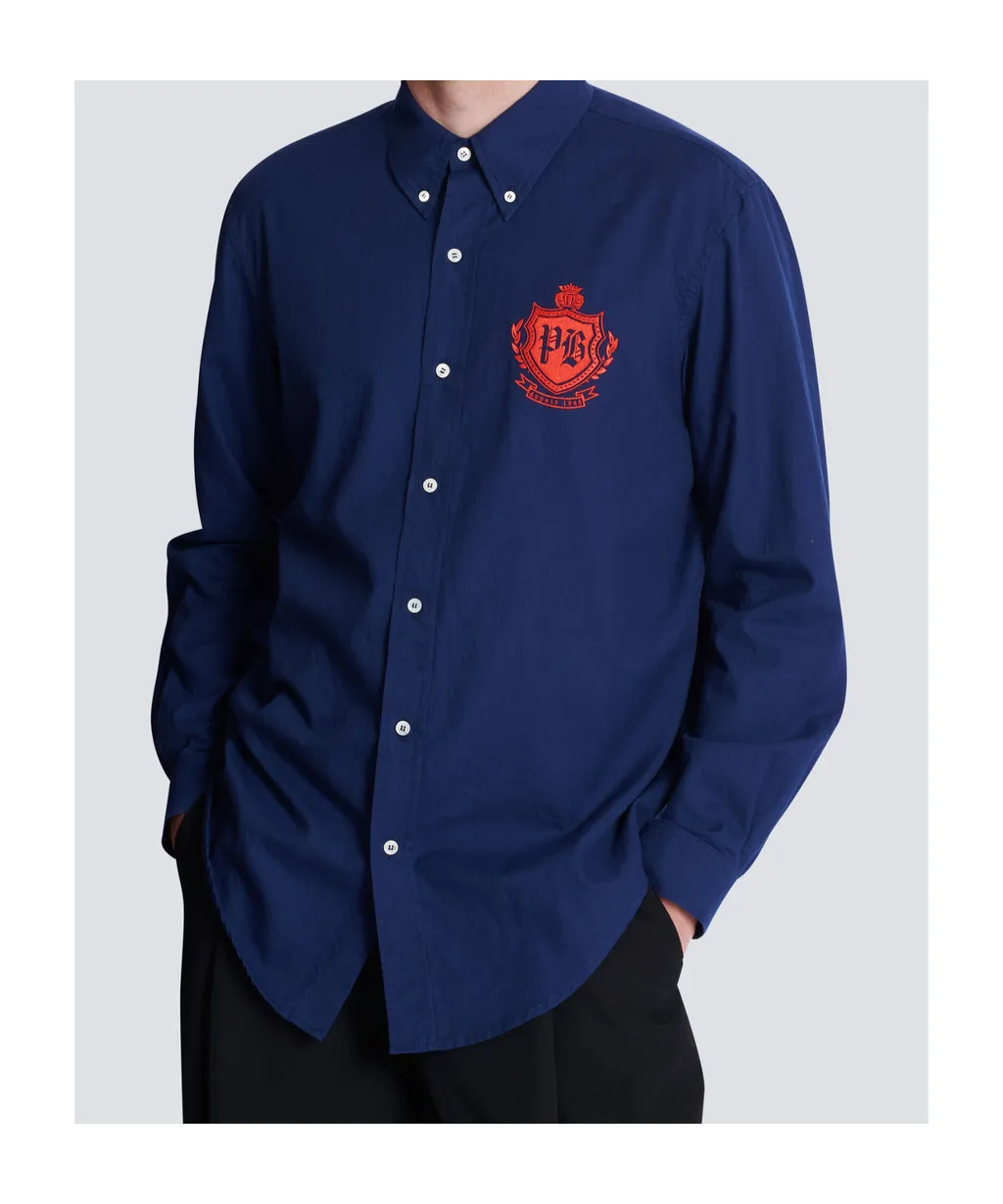 College Emblem Long-Sleeve Shirt