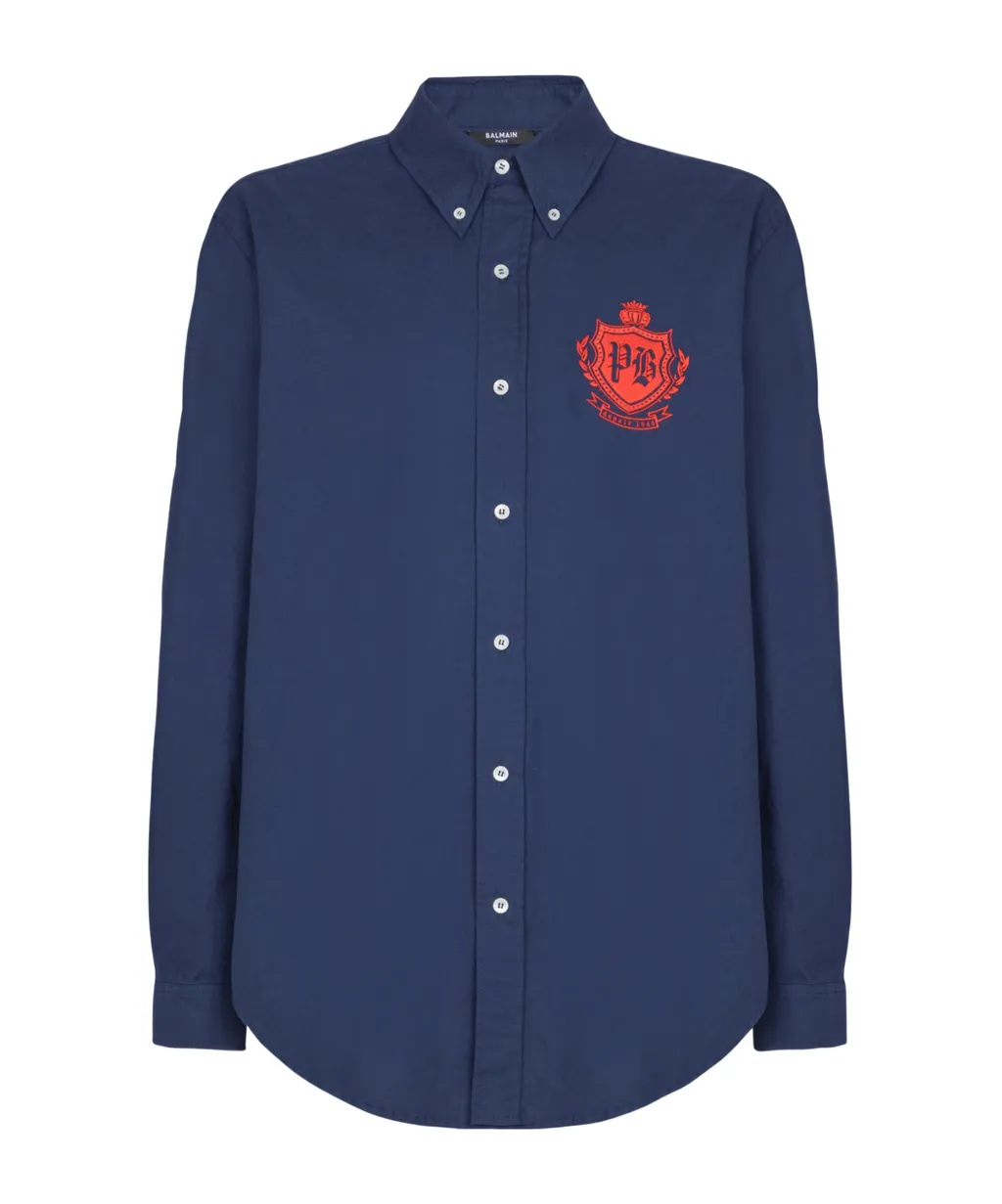 College Emblem Long-Sleeve Shirt