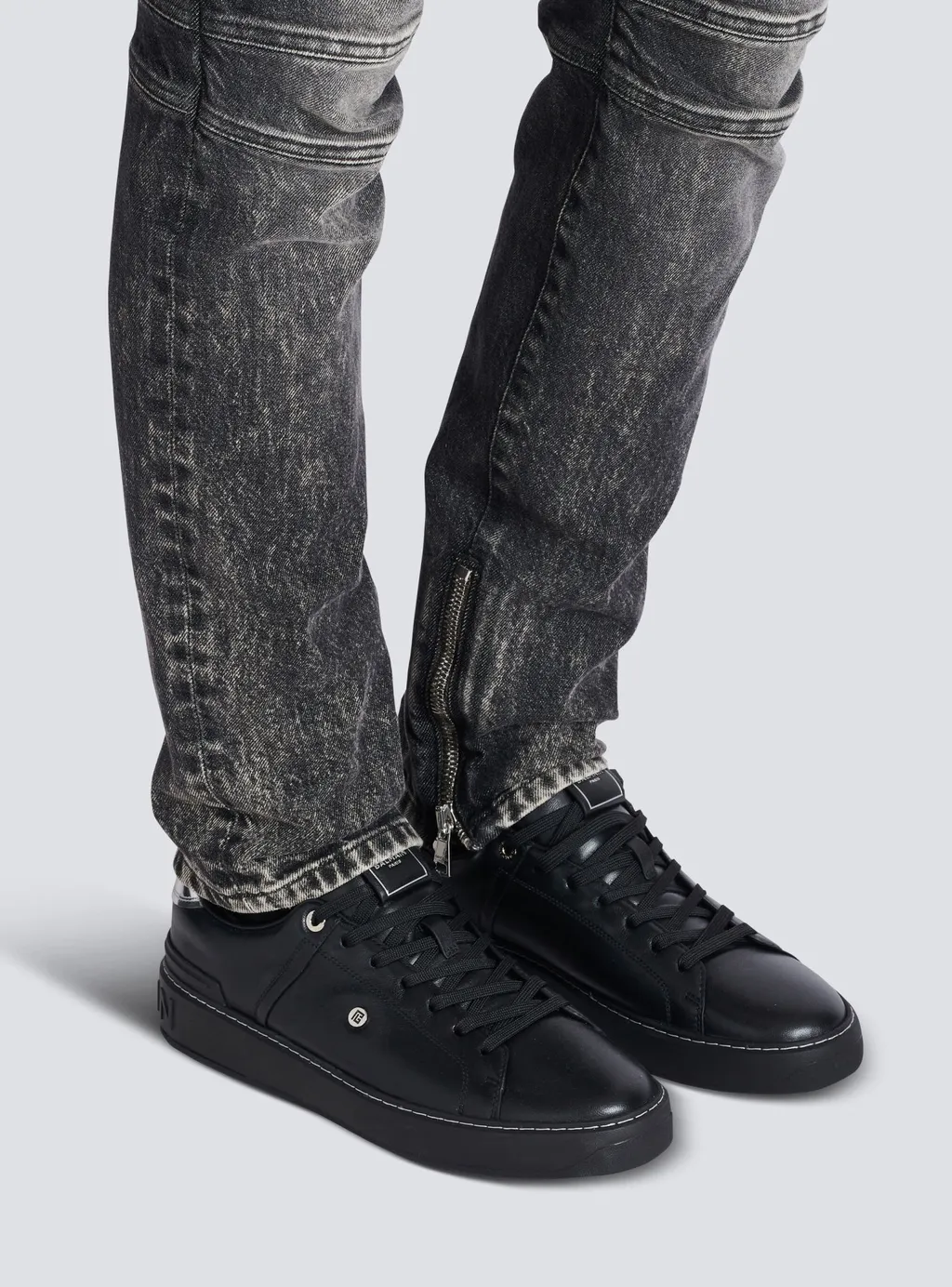 B-Court Trainers In Calfskin