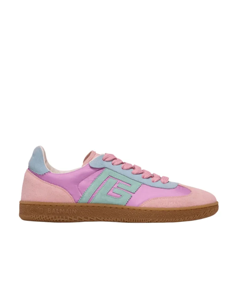 Swan Suede And Nylon Trainers