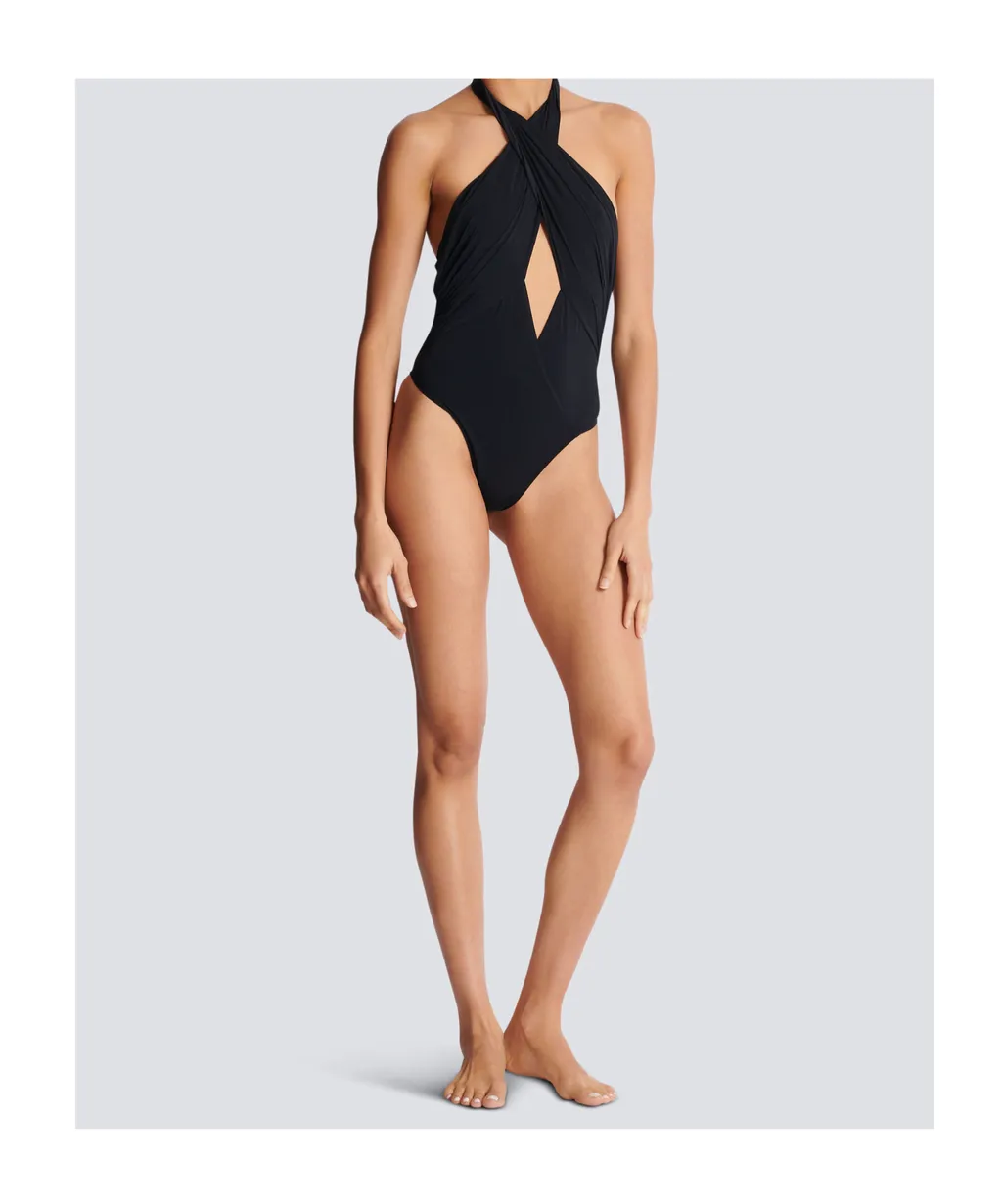 Plain One-Piece Swimsuit