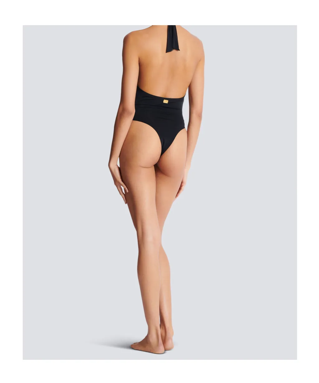 Plain One-Piece Swimsuit