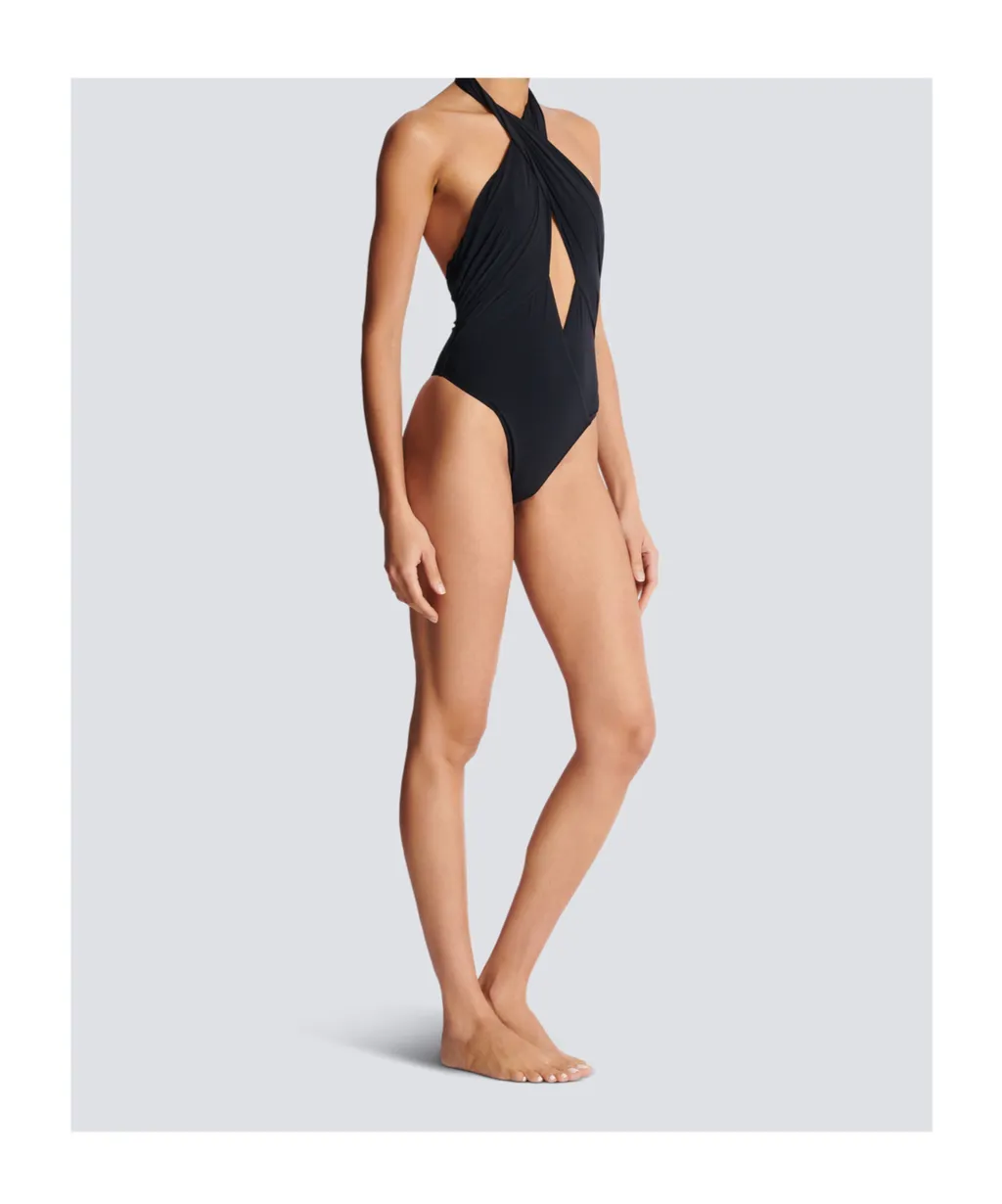 Plain One-Piece Swimsuit