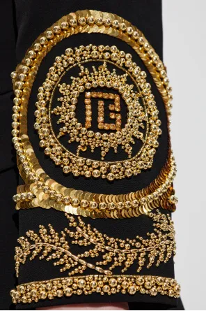 Embellished Double-Breasted Dress