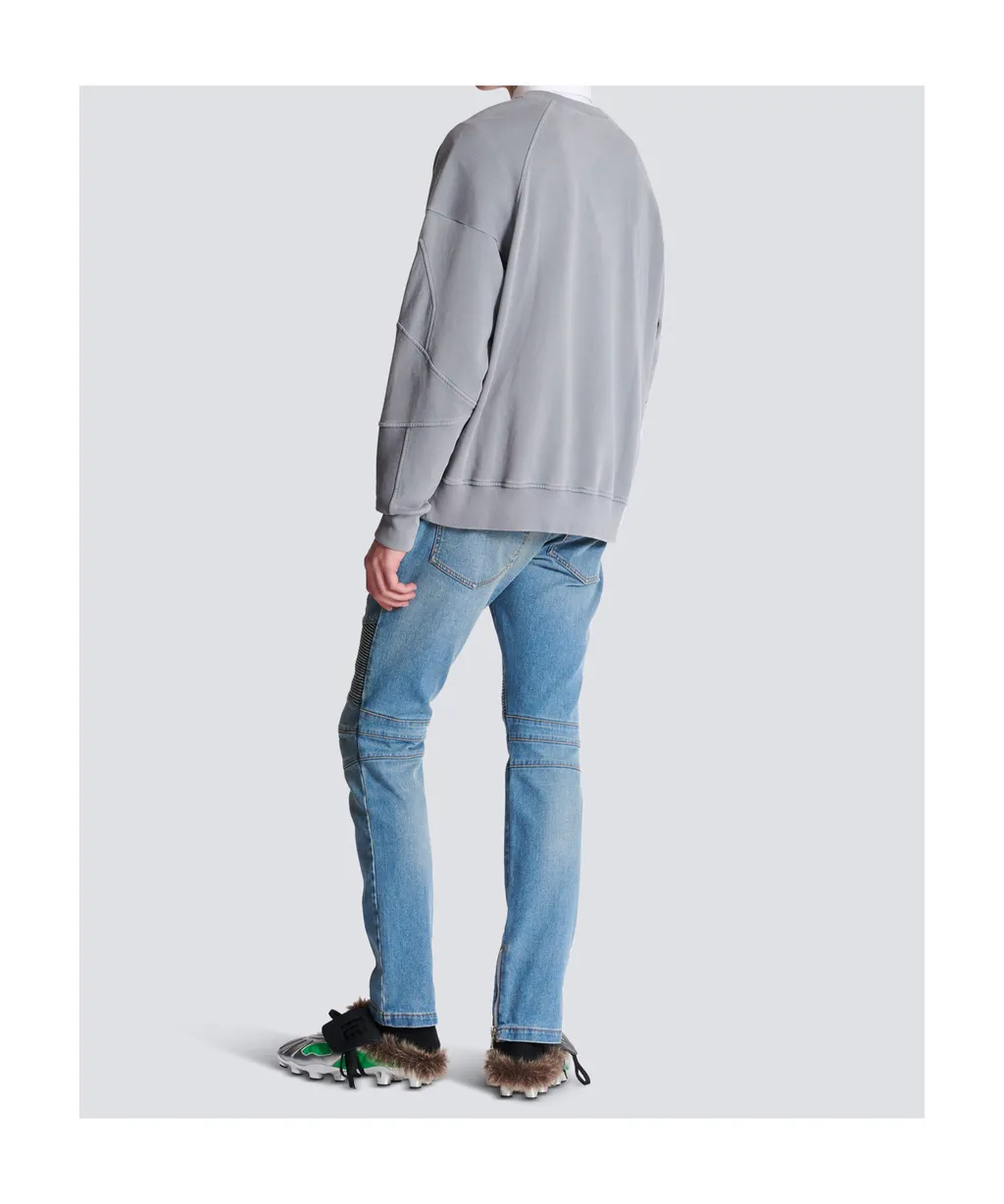 Embroidered Balmain MÉDaille Sweatshirt