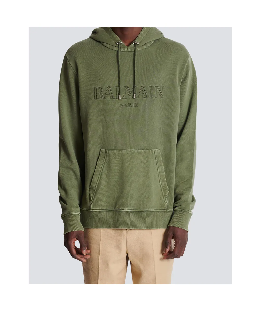 Vintage Balmain Embroidered Hoodie