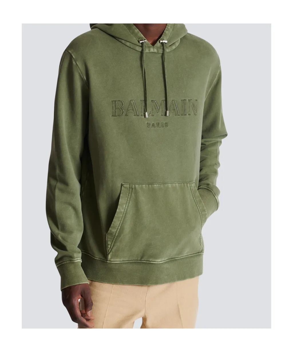 Vintage Balmain Embroidered Hoodie