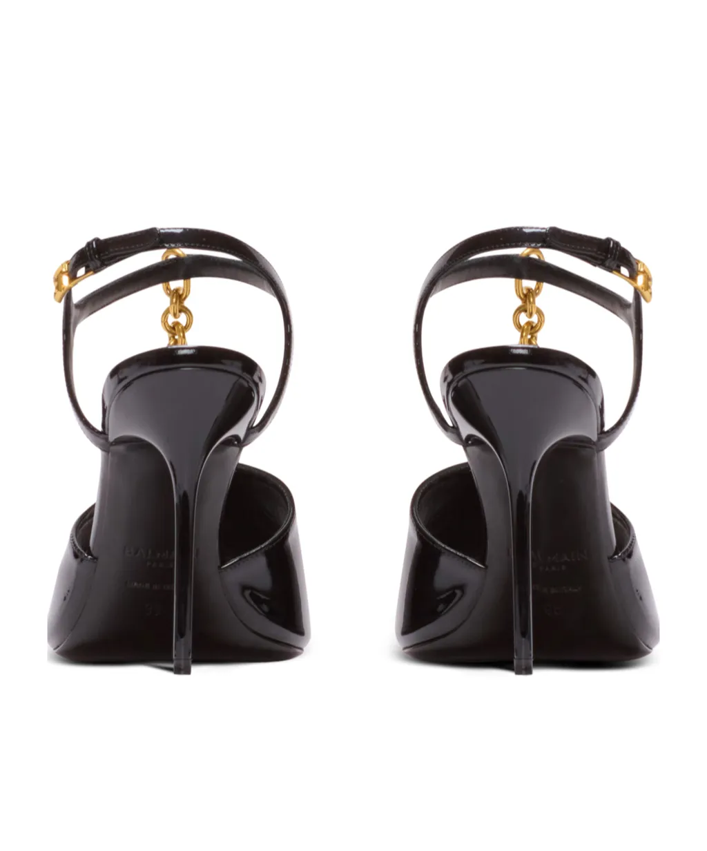 Sync Sandals In Patent Calfskin