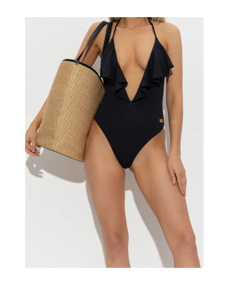 Ruffled Halterneck Swimsuit