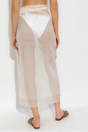 Logo-Print Sarong