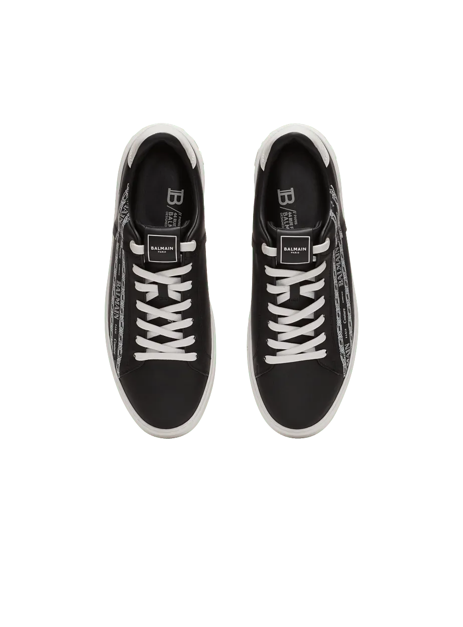 B-Court Printed Calfskin Trainers