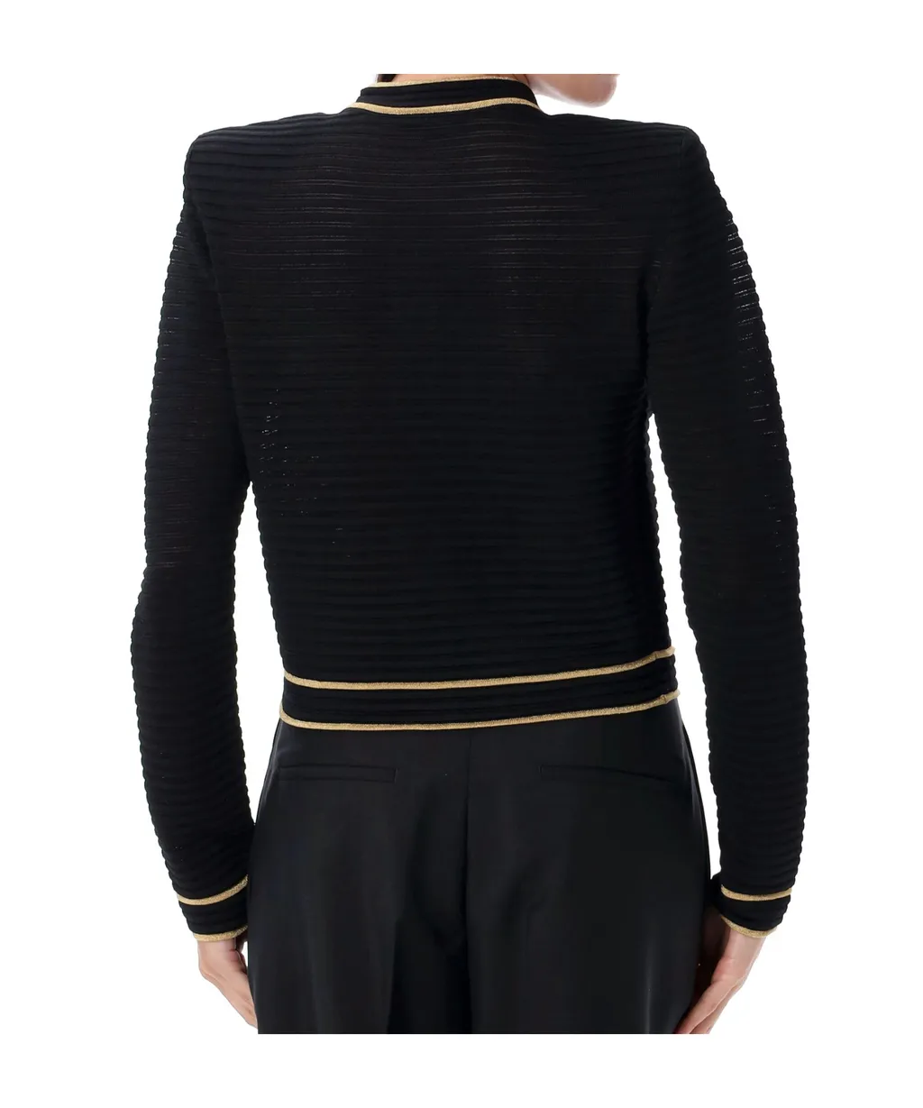 Crewneck Cropped Cardigan