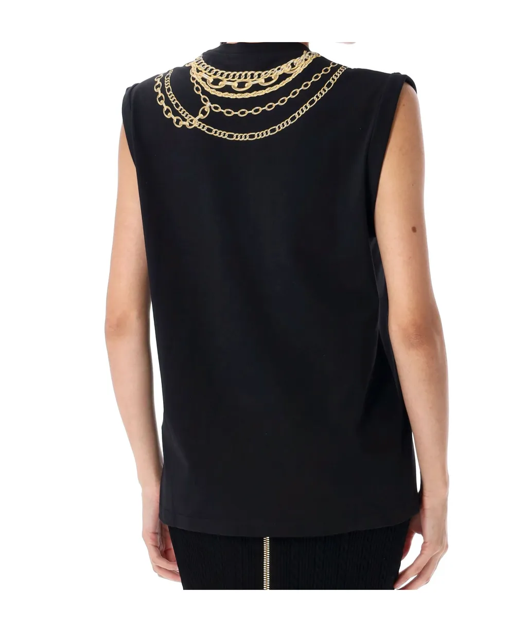 Collier Print Vest Top