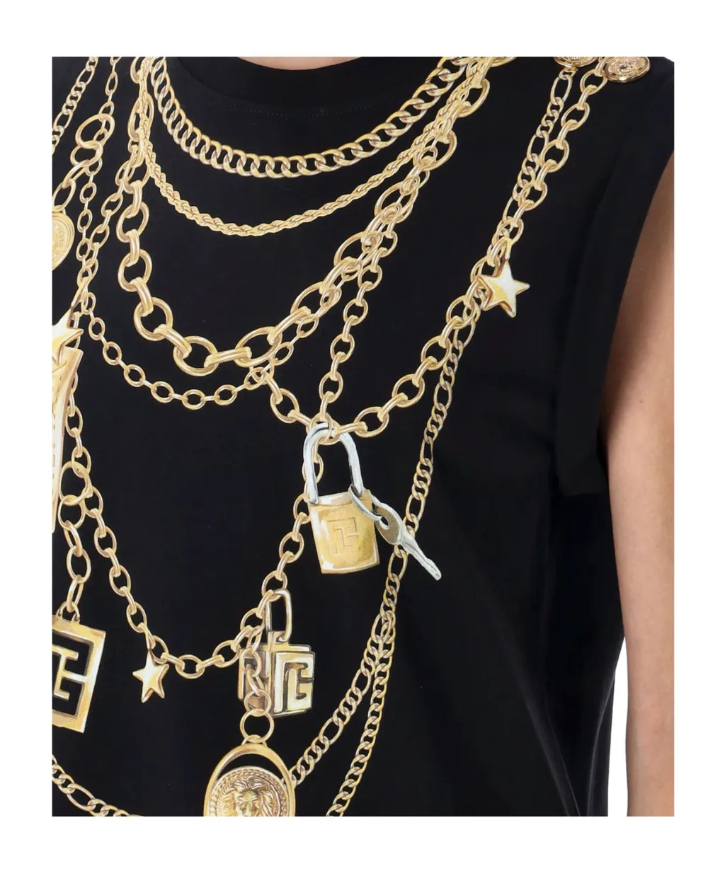 Collier Print Vest Top