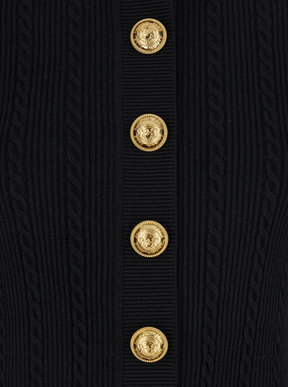 Button Embellished Knitted Cardigan