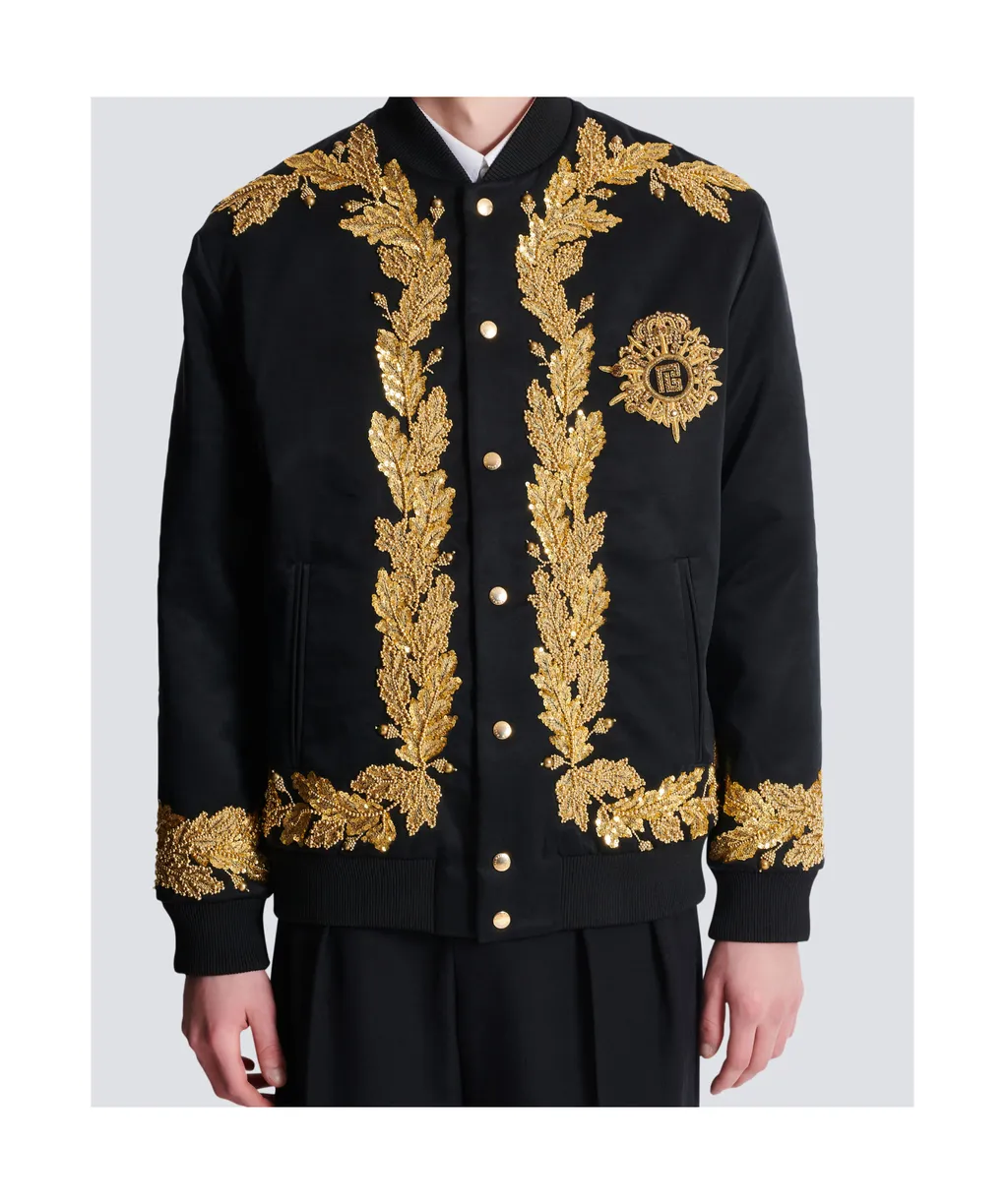 Embroidered Bomber Jacket