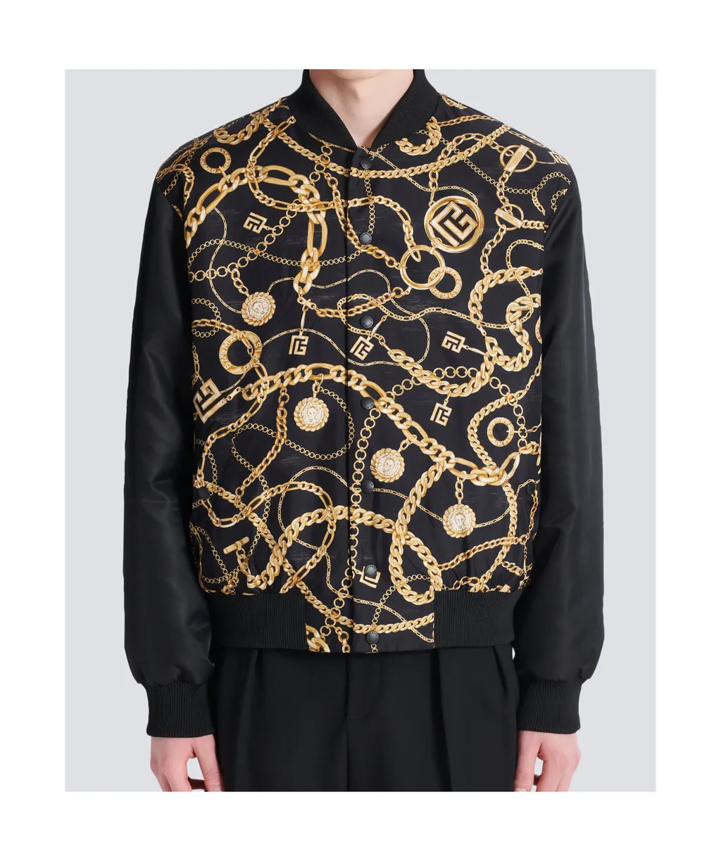 Reversible Printed Bomber Jacket