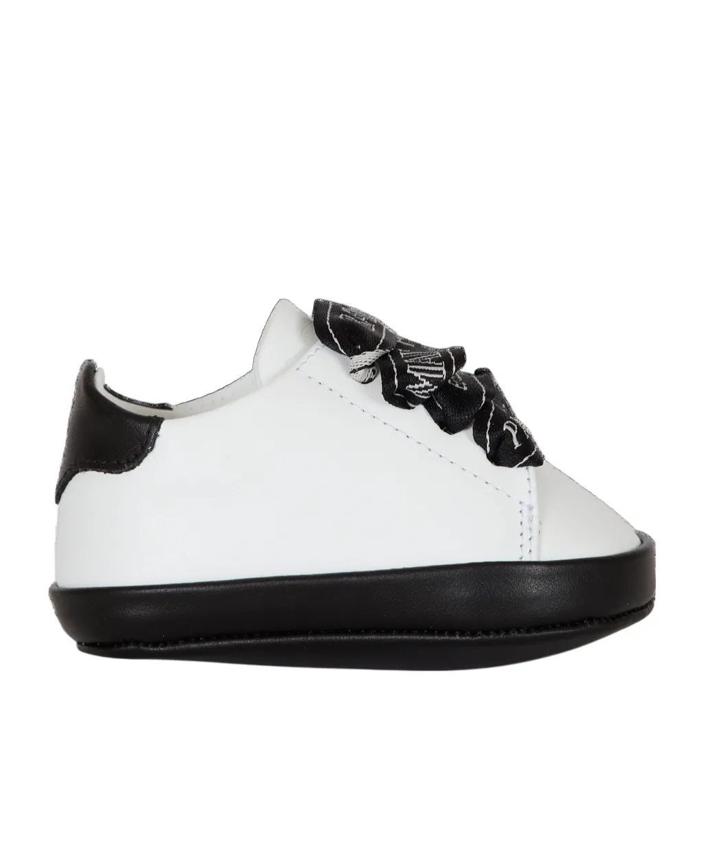 Two-Tone Leather Trainers