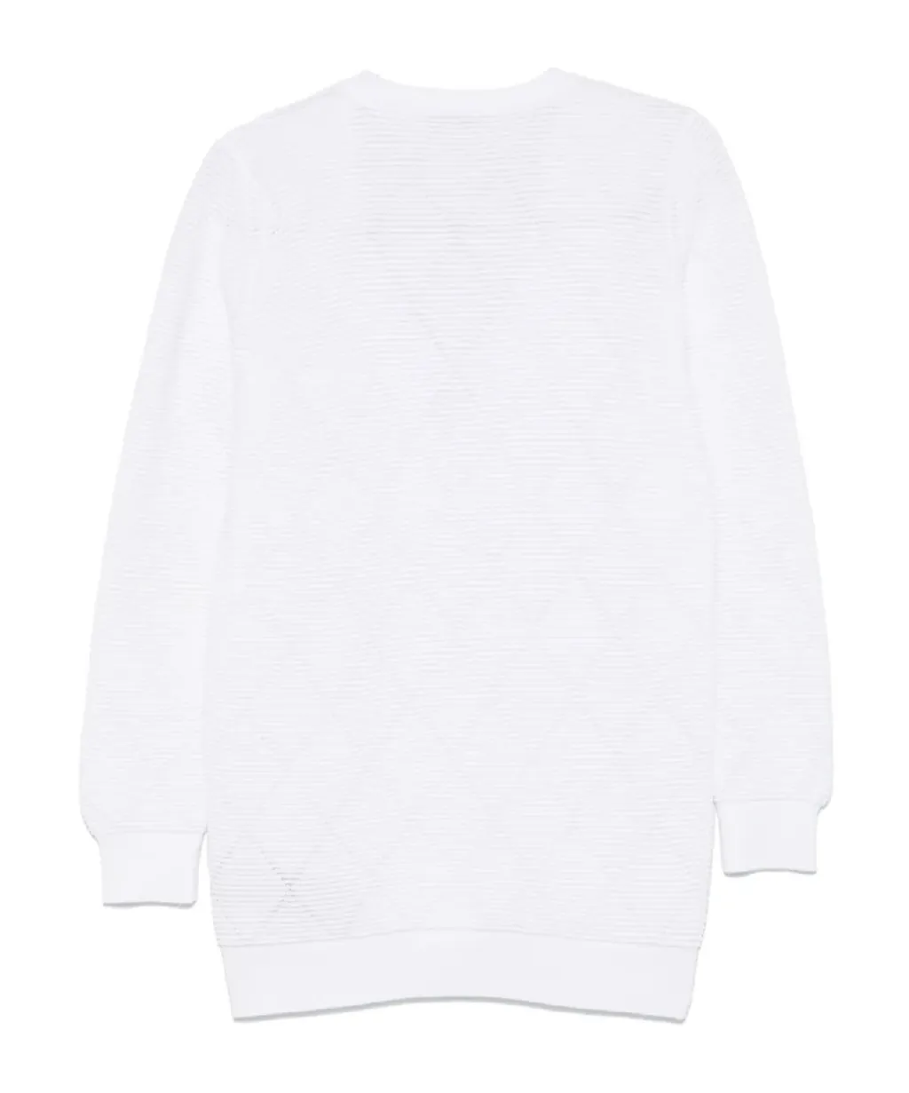 Diamond-Pattern Cardigan