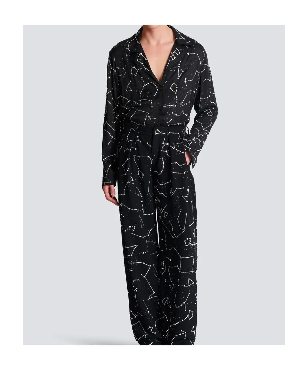 Constellation Embellished Pyjama Shirt
