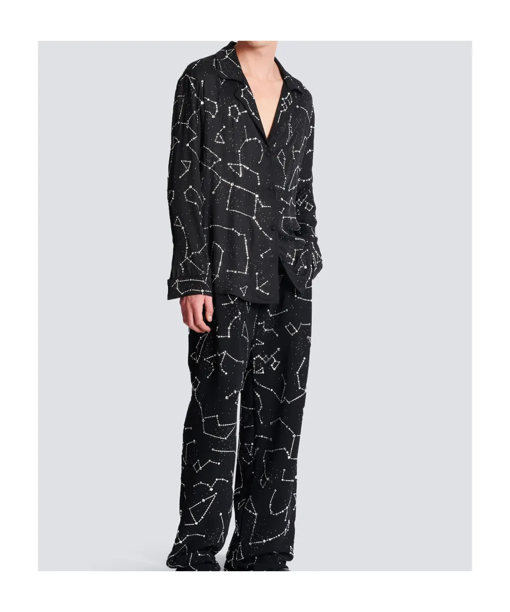 Constellation Embellished Pyjama Shirt