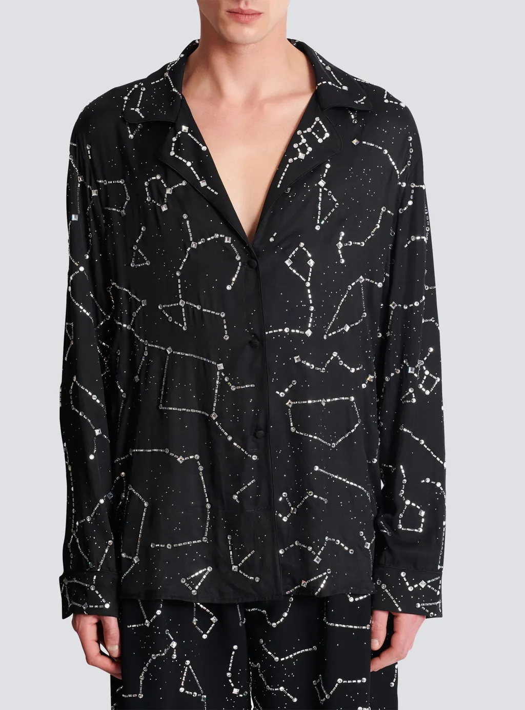 Constellation Embellished Pyjama Shirt