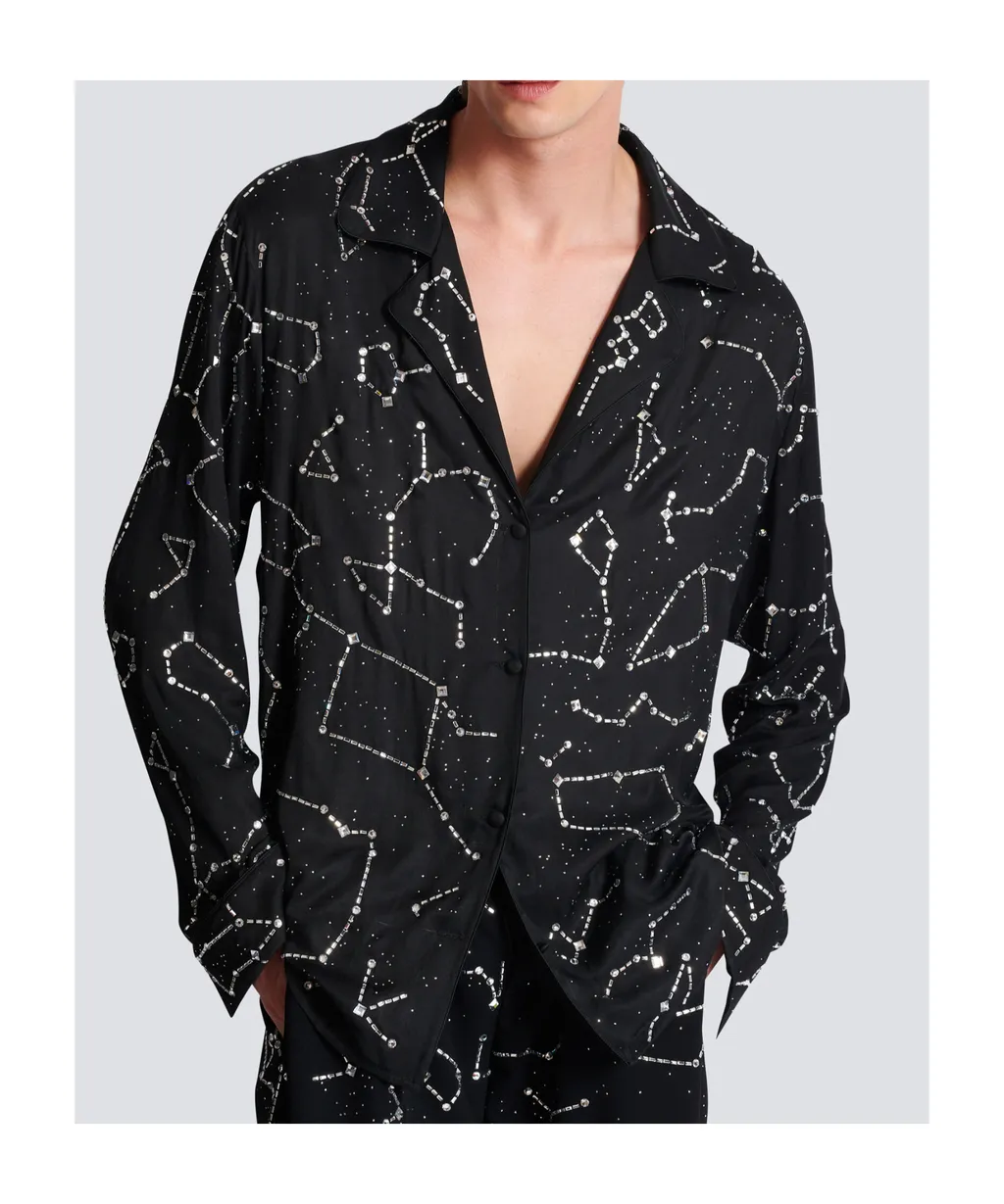Constellation Embellished Pyjama Shirt