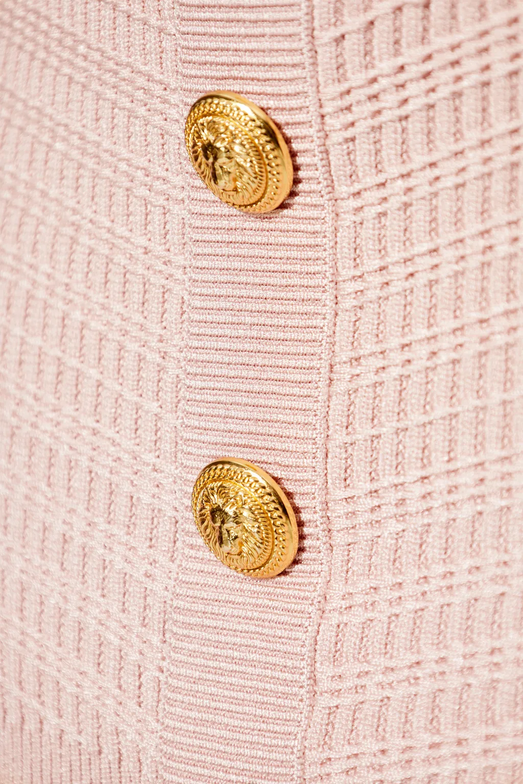 Logo Button Embellished Mini Skirt