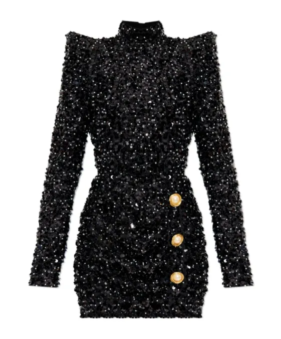 Sequinned Mini Dress