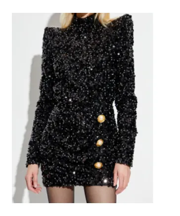 Sequinned Mini Dress