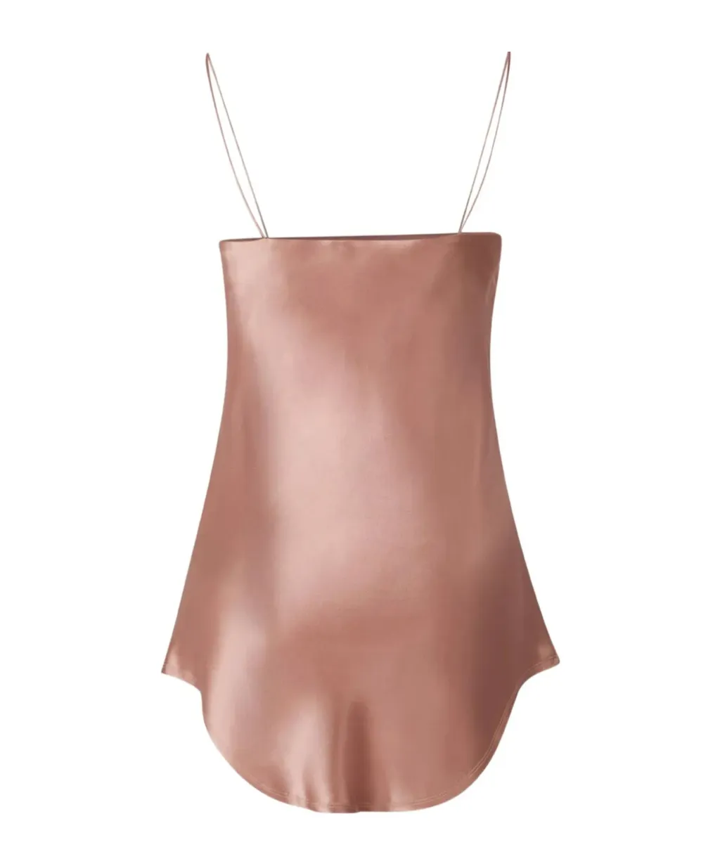 Cowl-Neck Satin Top