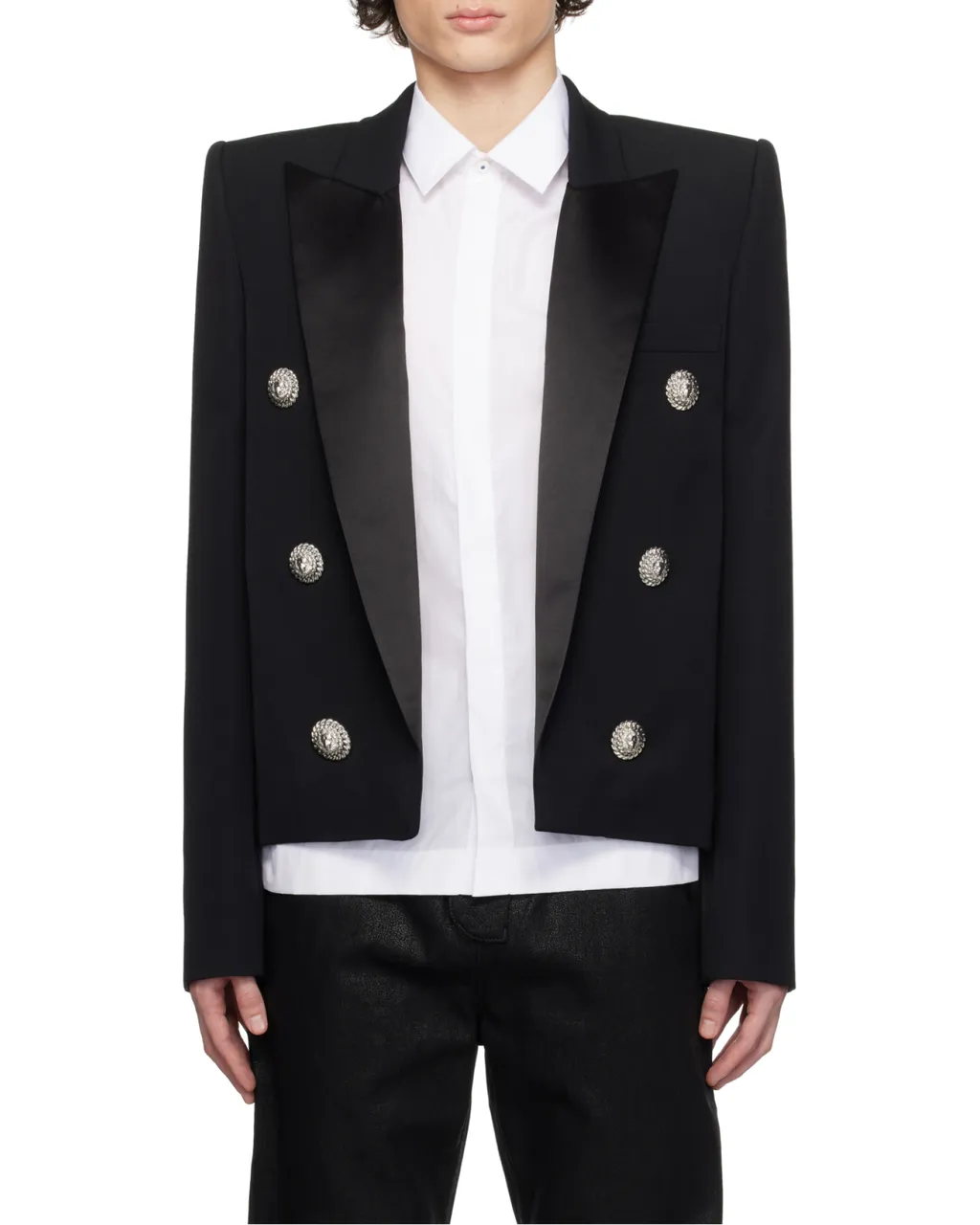 Button Embellished Tailored Jacket