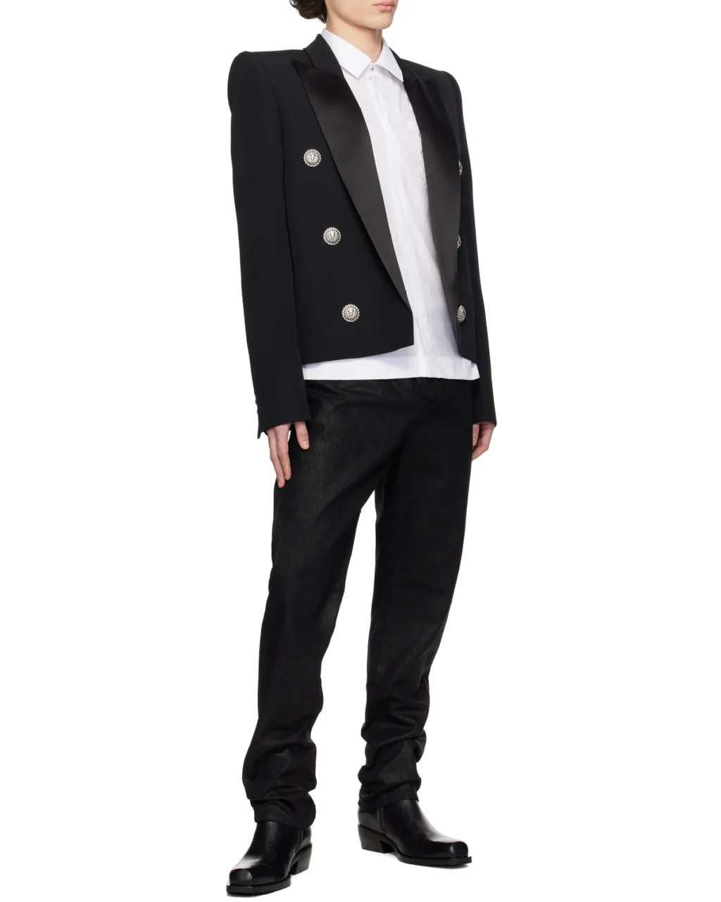 Button Embellished Tailored Jacket