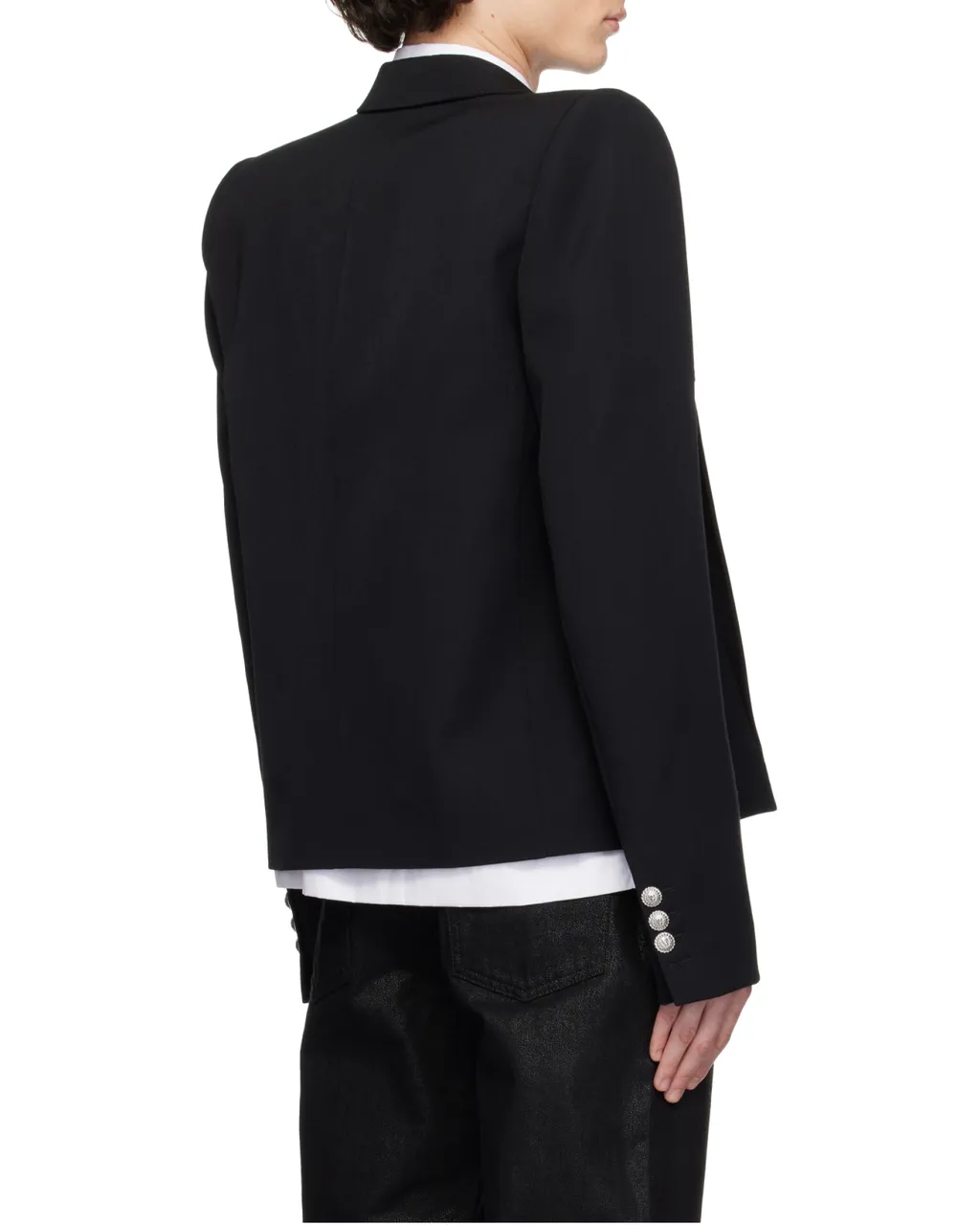 Button Embellished Tailored Jacket