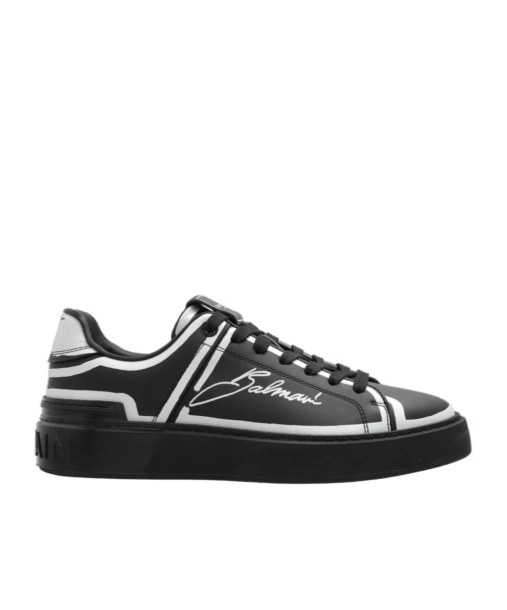 B-Court Lace-Up Sneakers