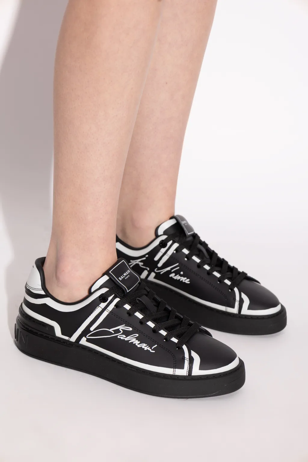 B-Court Lace-Up Sneakers