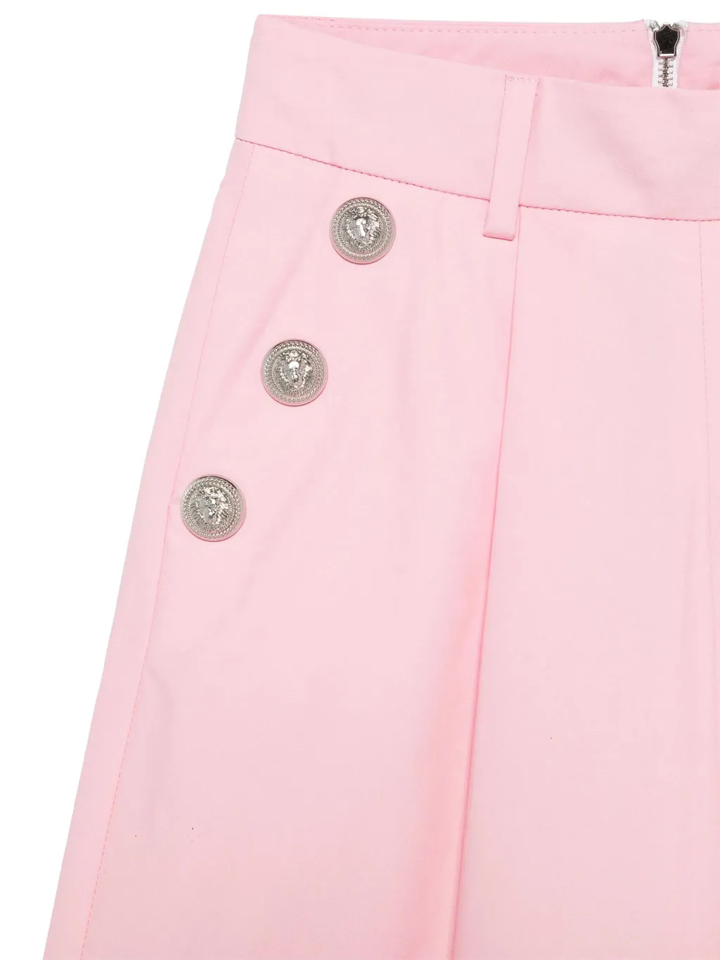 Button-Detailed Wide-Leg Trousers