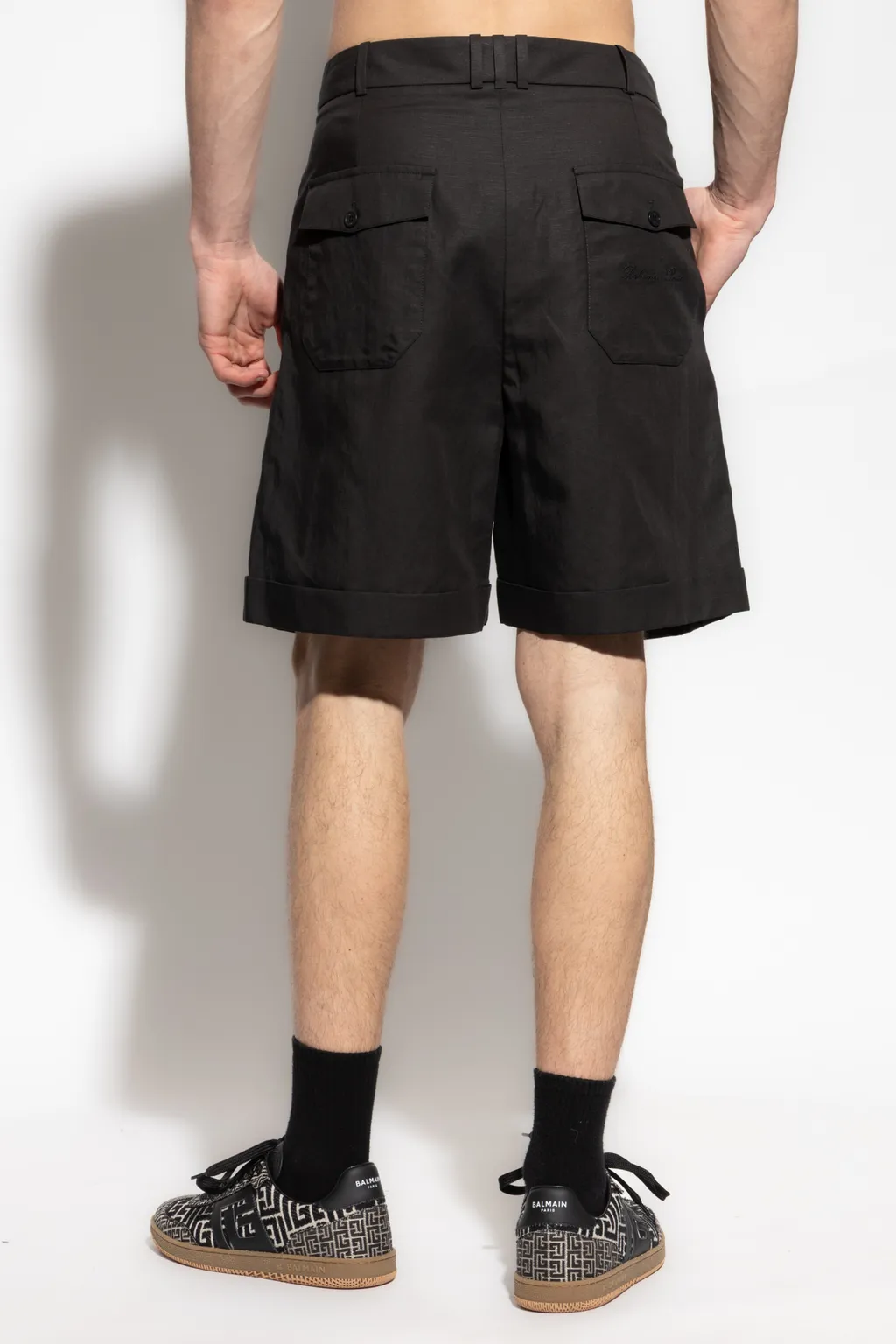 High Waist Pleated Shorts