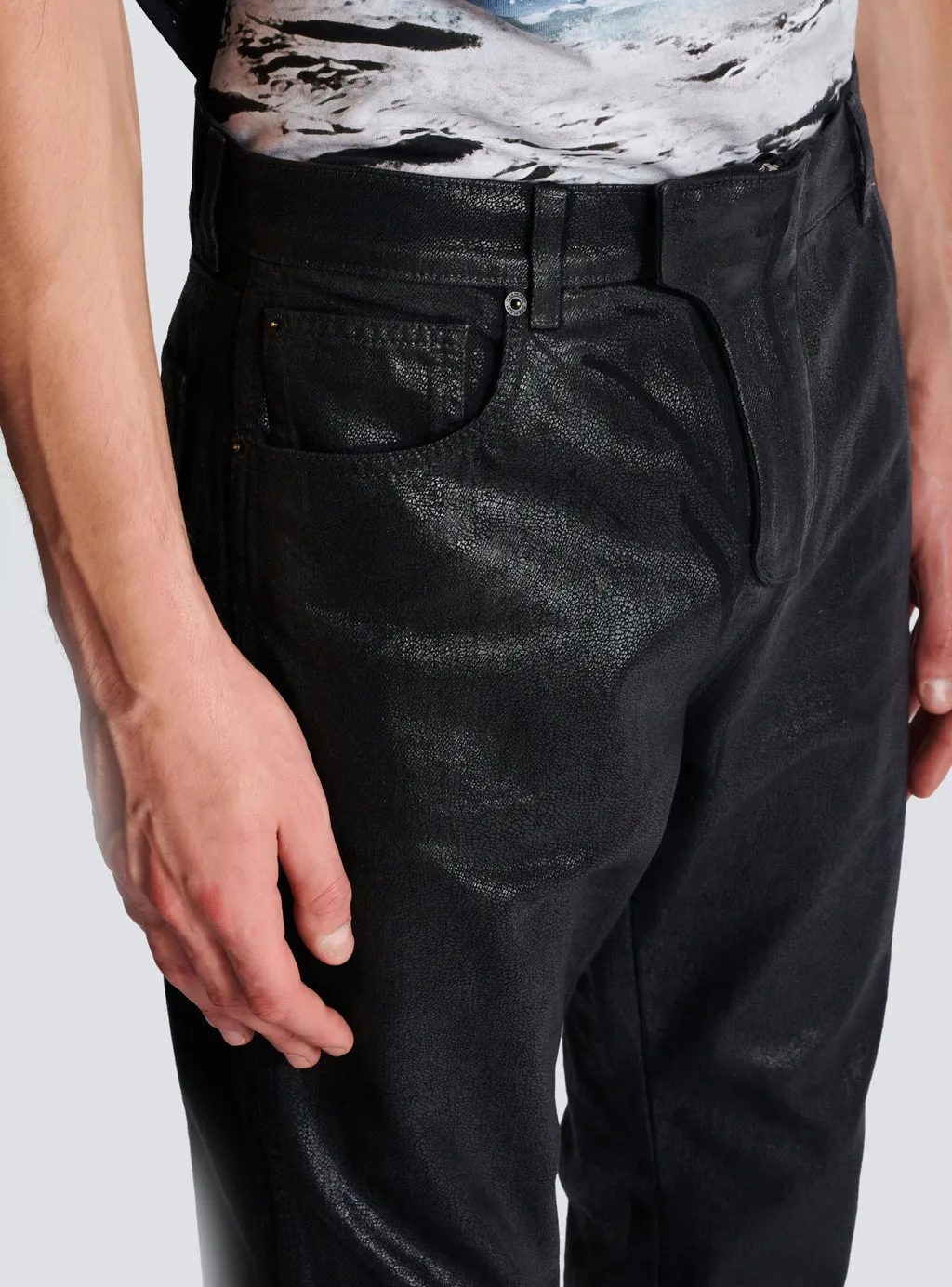 Logo Patch Straight Leg Trousers