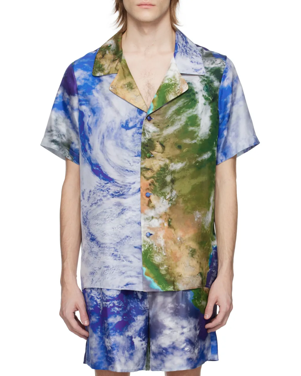 Earth Print Pyjama Shirt