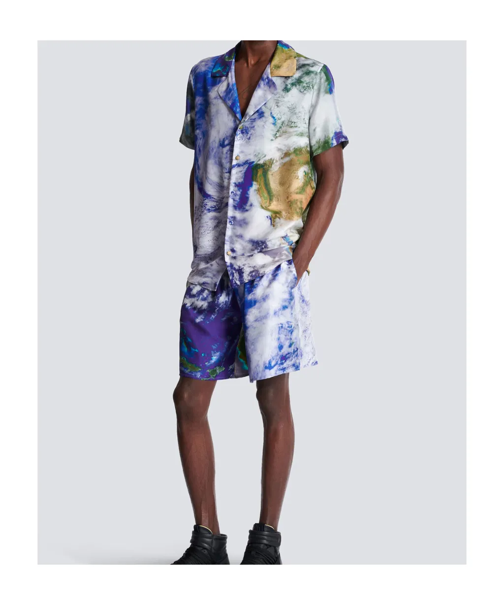 Earth Print Pyjama Shirt