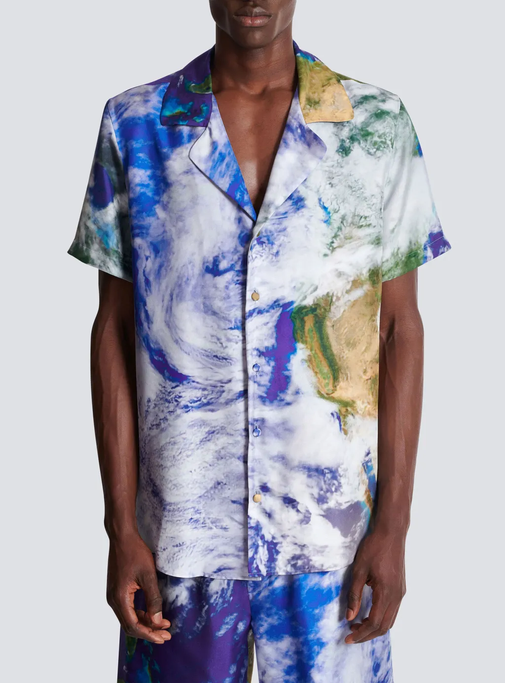 Earth Print Pyjama Shirt