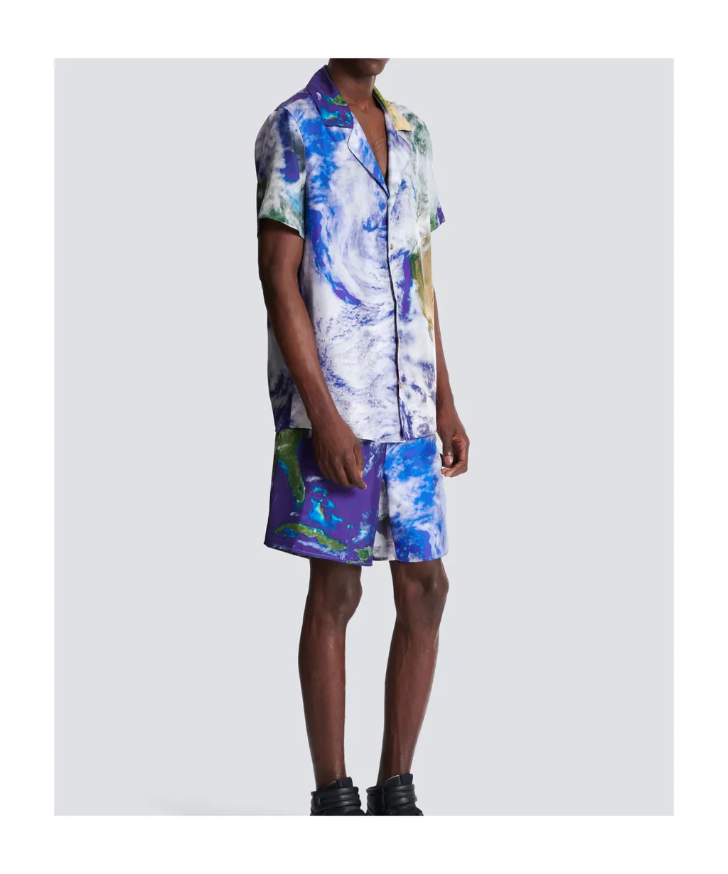 Earth Print Pyjama Shirt