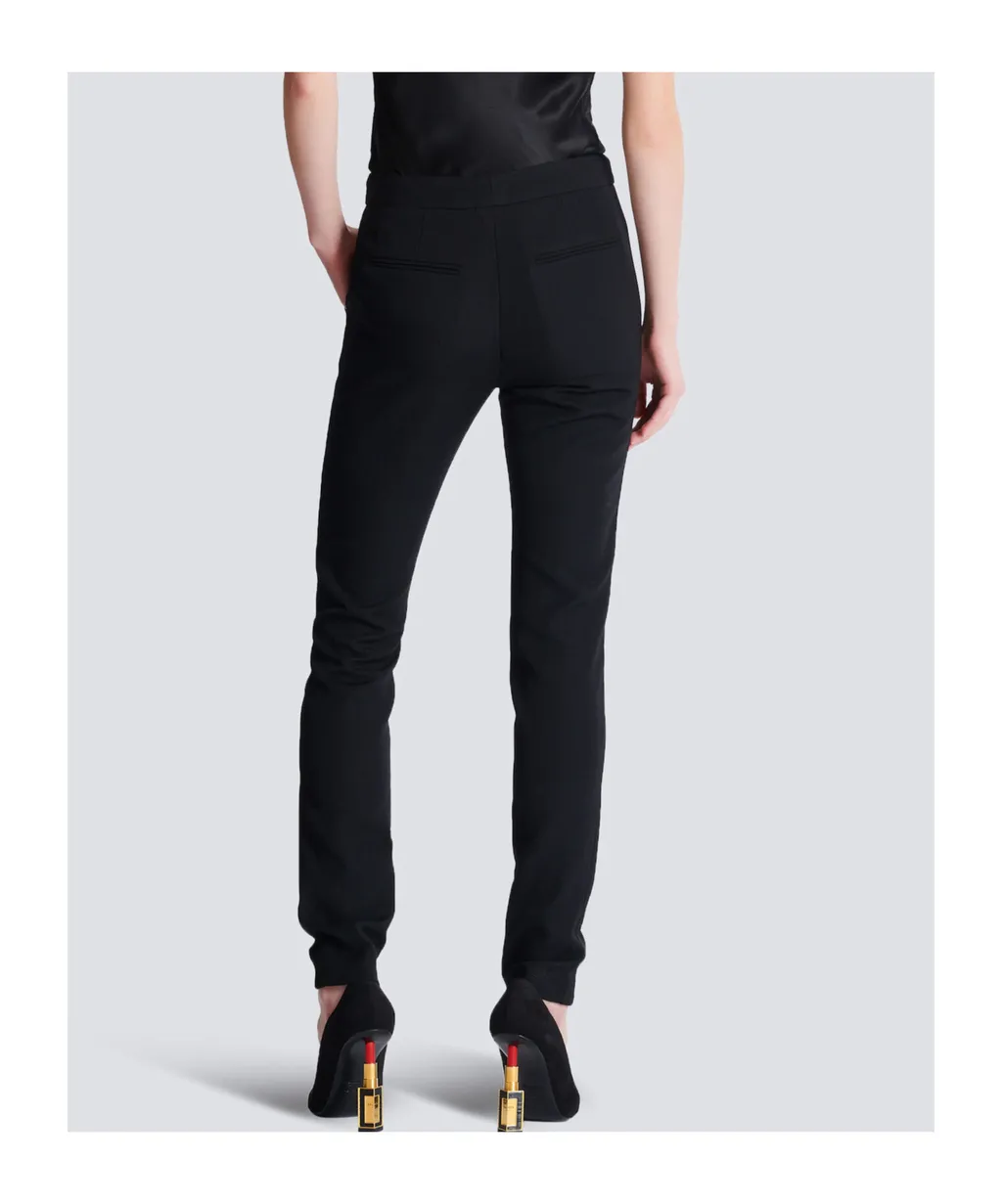 Zipped Slim-Fit Grain De Poudre Trousers
