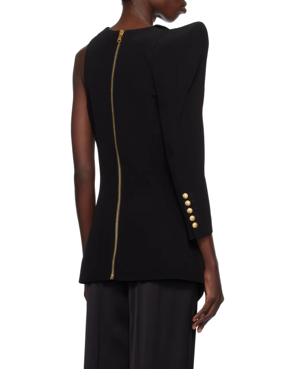 Structured Shoulder Asymmetric Jacket