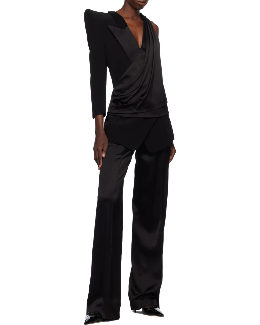 Structured Shoulder Asymmetric Jacket