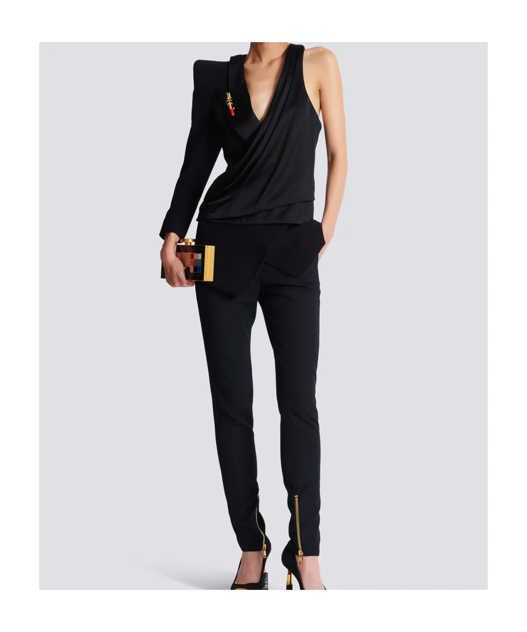 Structured Shoulder Asymmetric Jacket
